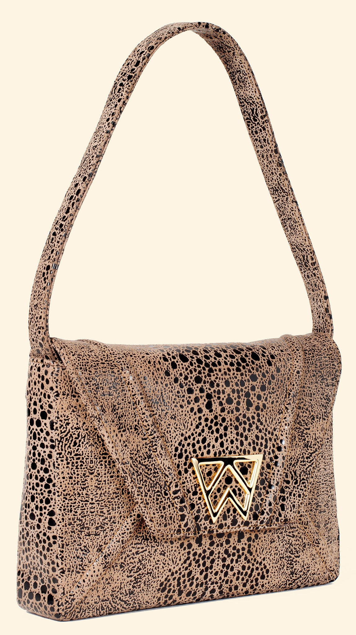 Cloud 9 Clutch in Mocha Black Serpentine