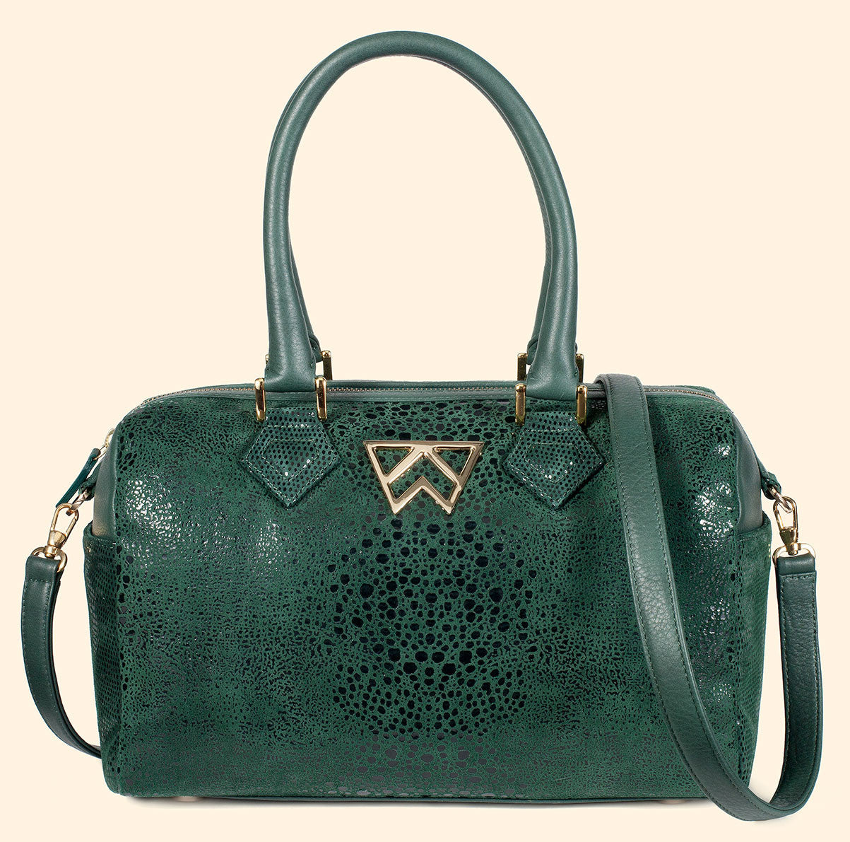I Duffle Dare You in Emerald Serpentine/Lizard