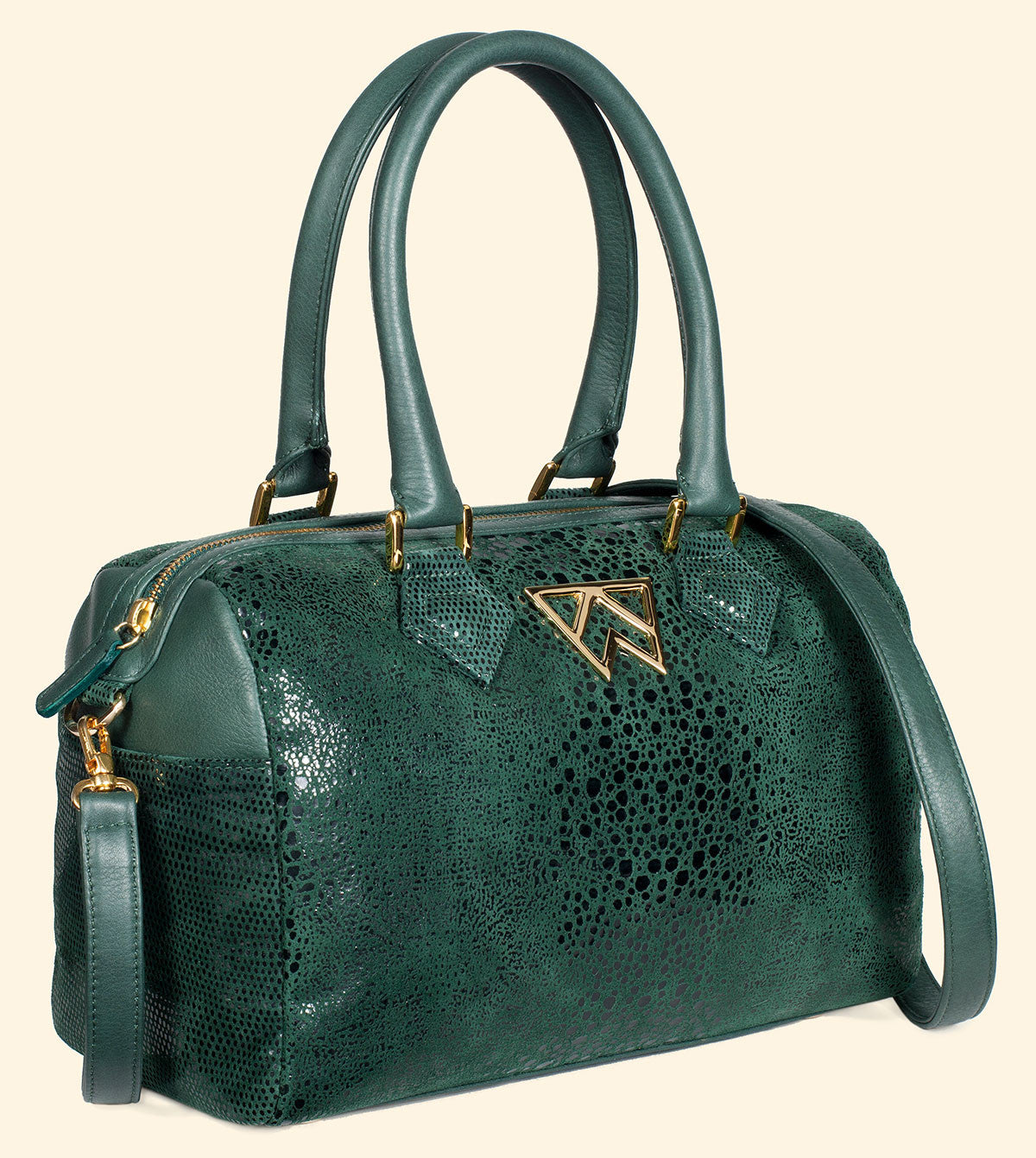 I Duffle Dare You in Emerald Serpentine/Lizard