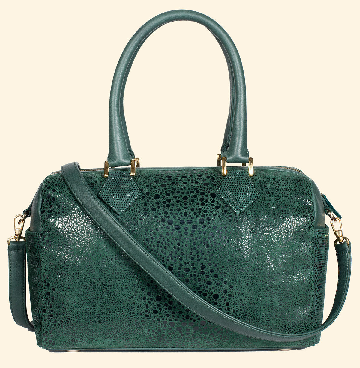I Duffle Dare You in Emerald Serpentine/Lizard