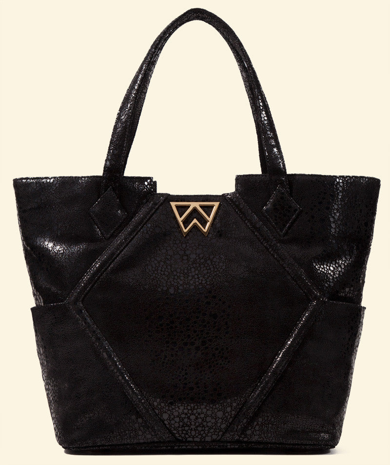 Paint The Town Tote in Black Serpentine