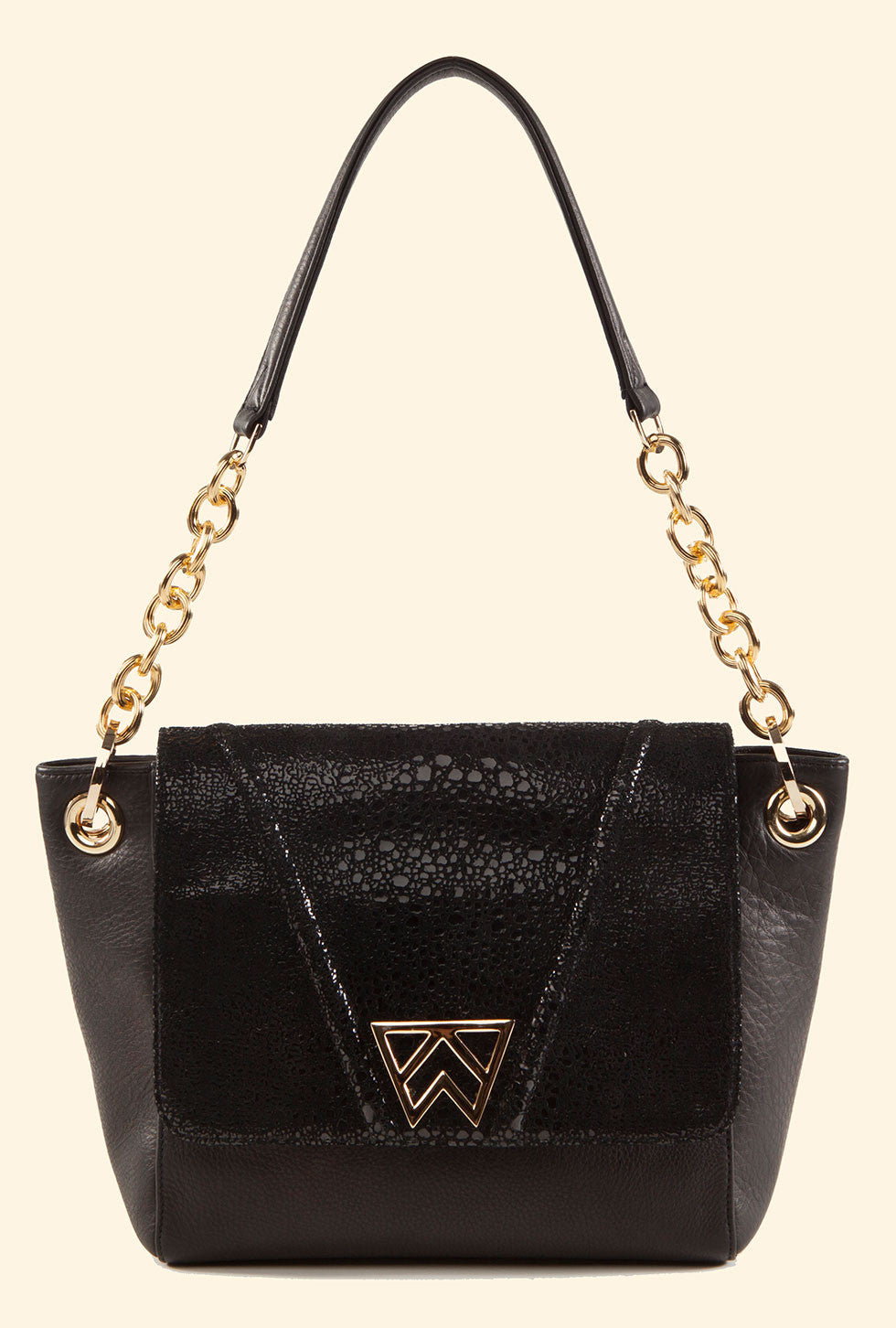 Pop The Champagne Shoulder in Black Serpentine
