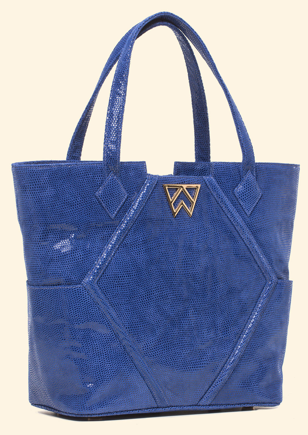 Paint The Town Tote in Cobalt Lizard