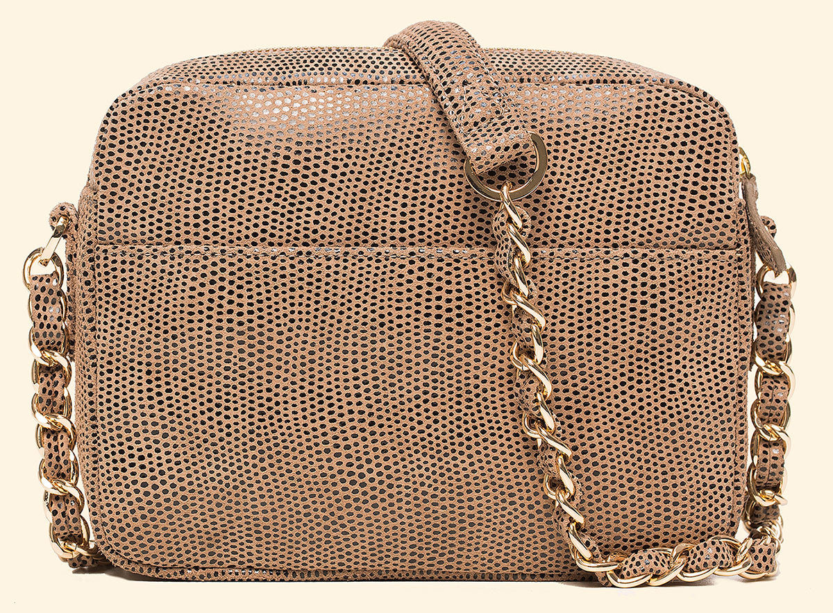 Mingle Mingle Mini in Mocha Black Lizard